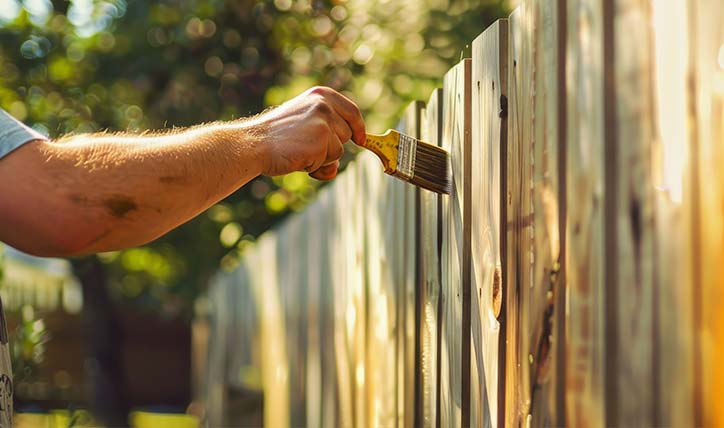 fence-staining